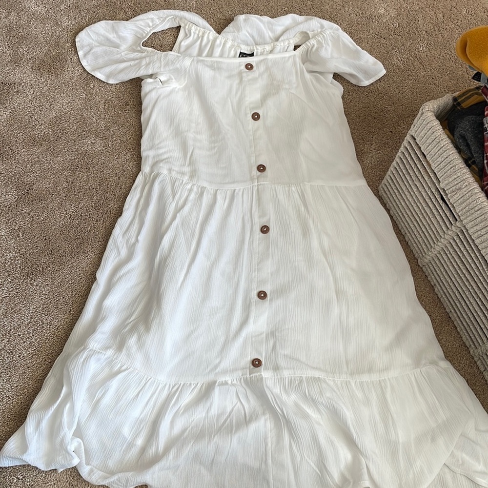 XL Kids White Target Dress